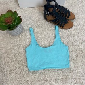 NWT Topshop Petite Lycra Teal Sports Bra